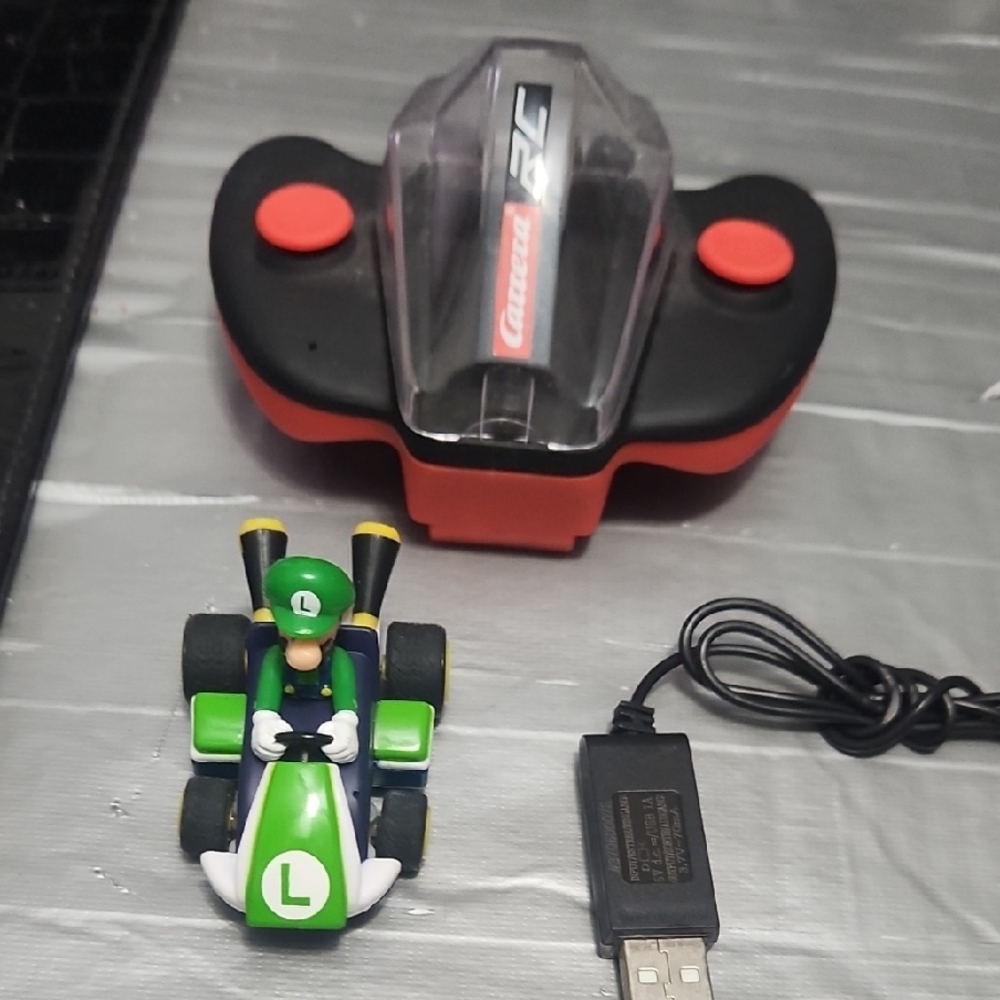 Carrera RC Kids Green Luigi Kart with Remote